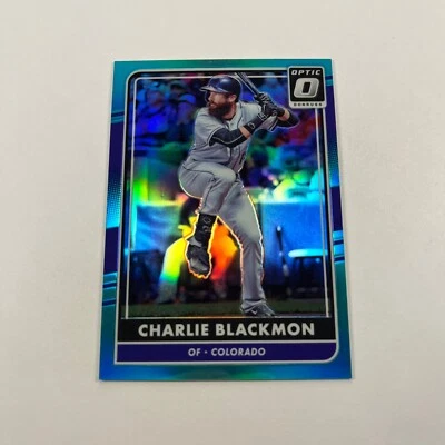 2016 Panini Optic Charlie Blackmon /299 Aqua Prizm #134 - Image 1 of 2
