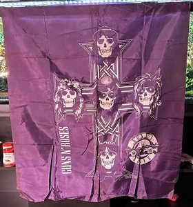 1988 Guns N' Roses Wall Tapestry Banner Flag 41" x 47" RARE 1980's GNR Decor - Picture 1 of 9