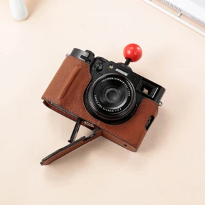 Echtleder Halbkamera Etui Handarbeit Tasche Cover für Fujifilm X100vi - Bild 1 von 18
