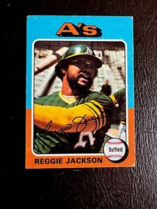 1975 Topps - #300 Reggie Jackson HOF A’s - VG Very Good Condition - Nice Color