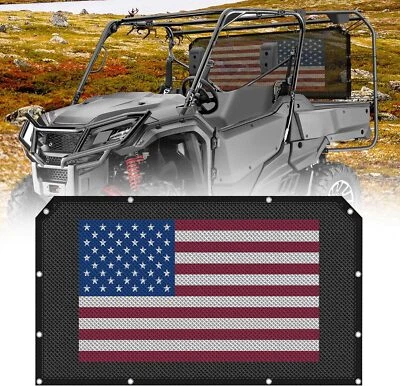 For Honda Pioneer 500/700/1000 2016-2023 UTV Fabric Rear Panel with Open Window - Image 1 of 4
