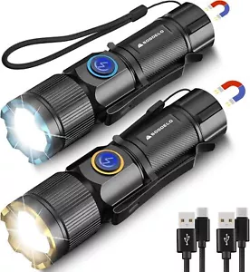 Rechargeable Flashlights Small LED Flash Light, 26 Hours Long Lasting Recharge - Picture 1 of 6
