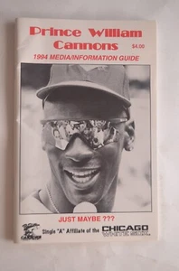 1994 Prince William Cannons Media Info Guide W/Michael Jordan on Cover - Bild 1 von 9
