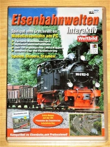 PC CD-ROM - Eisenbahnwelten interaktiv - Modelleisenbahn am PC - Bild 1 von 3