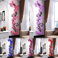 3D Novelty Rose Flower Wall Sticker Removable Decal Vinyl Art Decal Home Decor