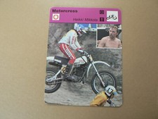 INFO CARD MOTORSPORT MOTOCROSS HEIKKI MIKKOLA YAMAHA ARWIDSON TEAM NO 2 MX 
