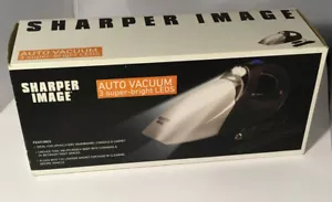 Sharper Image Auto Vacuum ~3 LED Lights~Uses 12V Socket~10’ Cord~W/Crevice Tool - Picture 1 of 9