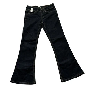 Jordache Dark Wash Flare Leg Girls Jeans 8 Regular - Picture 1 of 6