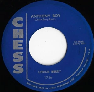CHUCK BERRY anthony boy U.S. CHESS 45rpm 1716_1959 - Picture 1 of 1
