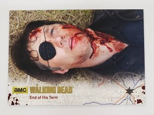 2016 The Walking Dead Season 4 Part 1 Gold Foil 33 End of His Term Serial #11/25