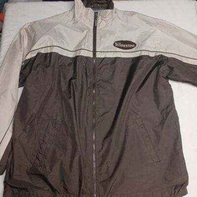 Kenpo Windbreaker Jacket Men's XL White Logo Mesh Lined Mock Neck Full Zip - Image 1 of 4