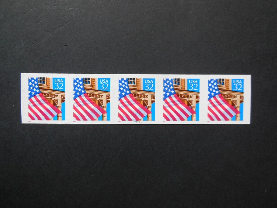 #2915a 32c Flag over Porch PNC5 #77777A MNH OG VF  Self Adhesive - Image 1 of 1