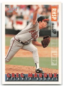1995 Bazooka #1 Greg Maddux Atlanta Braves 2Q