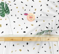 Terrazzo, Stickers Shapes, Home,Stones Wall Sticker, Polka dots Kids Decals Wall