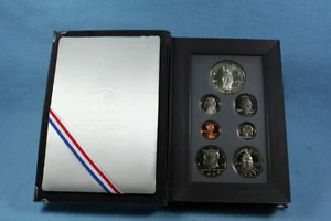 1989 Prestige 7 Coin Proof Set With Congress Commemorative 90% Silver Dollar - Picture 1 of 8