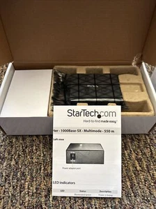 StarTech 1000 Mbps Gigabitowy wielomodowy konwerter mediów światłowodowych Ethernet SC 550m - Zdjęcie 1 z 2