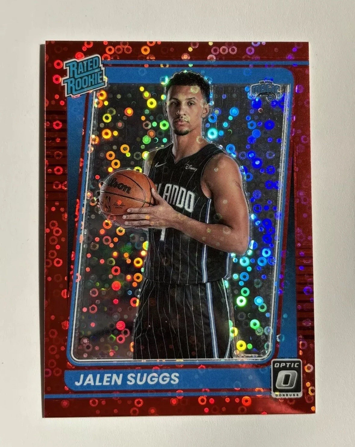 2021-22 Donruss Optic Fast Break Red #179 Jalen Suggs /85