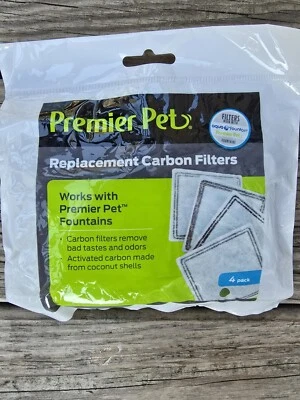 Brand New PREMIER PET Replacement Carbon Filters 4 Pack - Image 1 of 2