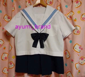 E117 ^_^ Japanese SchoolGirl Uniform Summer! Extra Large ! Perfect L/Edition. - Picture 1 of 9