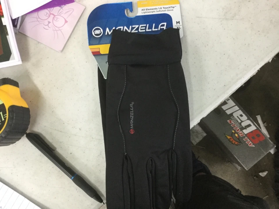Manzella All Elements 1.0 Touch Tip Gloves Men’s XL ~ New 0512M-BLK-XL - image 1 of 1