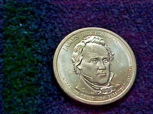 Dólar presidencial James Buchanan 2010 D sin circular de Estados Unidos rollo como nuevo - Imagen 1 de 2