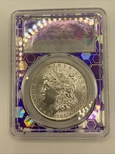1900 O Morgan Dollar MS 63 PCGS argento $ 1 nucleo viola - Foto 1 di 5