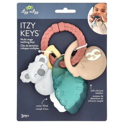 Teething Keys Baby Teether Toy - Features a Braided Texture Ring & Keys, Include - Image 1 of 4