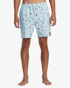 RVCA Herren Luke P elastischer Allover-Druck 17" Boardshorts blau, XXL - Bild 1 von 9