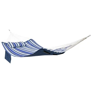 Metal Spreader Bar Hammock with Pillow - Catalina Beach by Sunnydaze - Picture 1 of 12