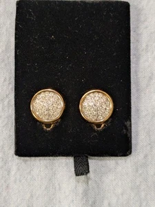 Vintage Lanvin Germany Strass Ohrstecker Clip On Ohrringe - Bild 1 von 5
