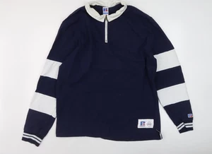 Russell Athletic Men's Blue XL Striped Polo - Picture 1 of 12