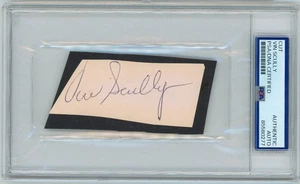 Vin Scully Signed Cut Auto - Certificato PSA/DNA - Autografo Autentico Dodgers HOF - Foto 1 di 2
