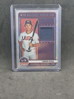2023 Panini USA Baseball Stars And Stripes Fireworks Camden Kozeal U-18 - Image 1 of 2
