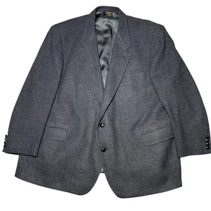 Vintage Wool Tweed Classic Single Breasted Professor Business Classic Blazer - Picture 1 of 13