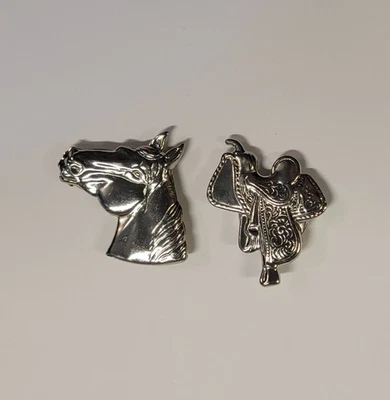 Fundas de botones Western para caballo y silla de montar en tono plata brillante metal ligero Foto 1 de 4