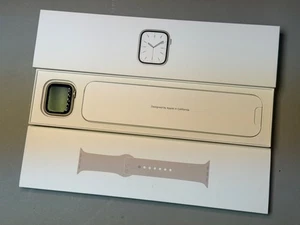NEW Apple Watch Series 7 GPS + LTE 41mm Starlight Aluminum Case Starlight Sport - Photo 1 sur 1