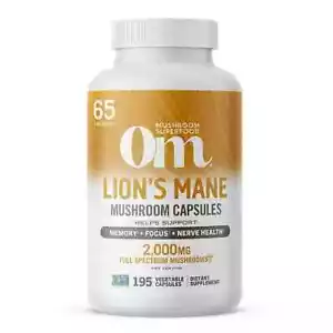 Om Mushroom Superfood Lion's Mane Capsules, 195 ct. - Picture 1 of 3