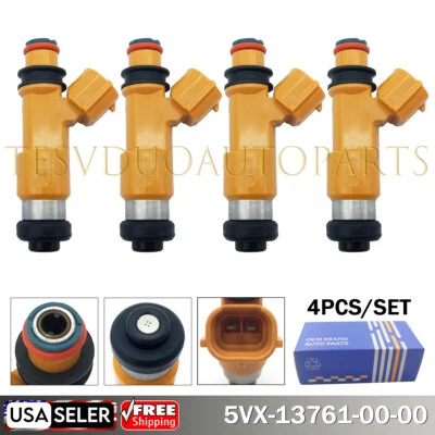 4x Inyectores de combustible para Yamaha FZ6 2004-09 FZ6R 2009-2017 5VX-13761-00-00 Foto 1 de 4