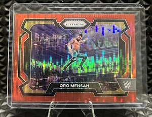 2024 Panini Prizm WWE Oro Mensah /399 Red Pulsar Prizm #75 - Picture 1 of 2