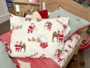 Pottery Barn Disney holiday pillowcase Rudolph Christmas heritage Winter kids z - Picture 1 of 12