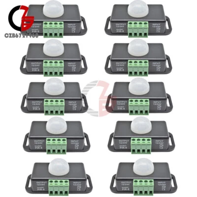 1-10PCS 8A Human Infrared PIR Motion Sensor Switch IR DC12-24V for LED Light - Image 1 of 4