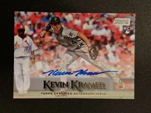 KEVIN KRAMER 2019 Topps Stadium Club AUTO PITTSBURGH PIRATES SCA-KK RC - Picture 1 of 1