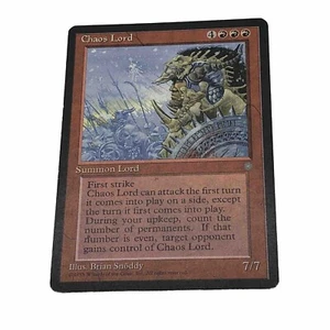 Magic The gathering Chaos Lord Ice Age Rare Creature - Picture 1 of 11