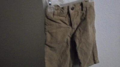 Pantalones Infantiles-Nautica3-6mths-100% Algodón-China-un Niño Usado-Pana Bronceada Foto 1 de 4