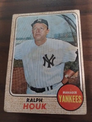 1968 Topps - #47 Ralph Houk Gum Stain - Imagem 1 de 2