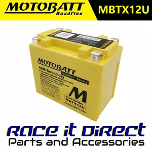 Motobatt Premium Battery for Kawasaki ZX 7 R NINJA 1996-2002 MBTX12U AGM - Picture 1 of 11