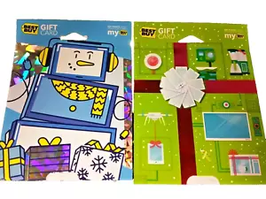 Best Buy Gift Card - LOT of 2 - FROSTY SNOW MAN - GIFT Collectible - NO Value - Picture 1 of 8
