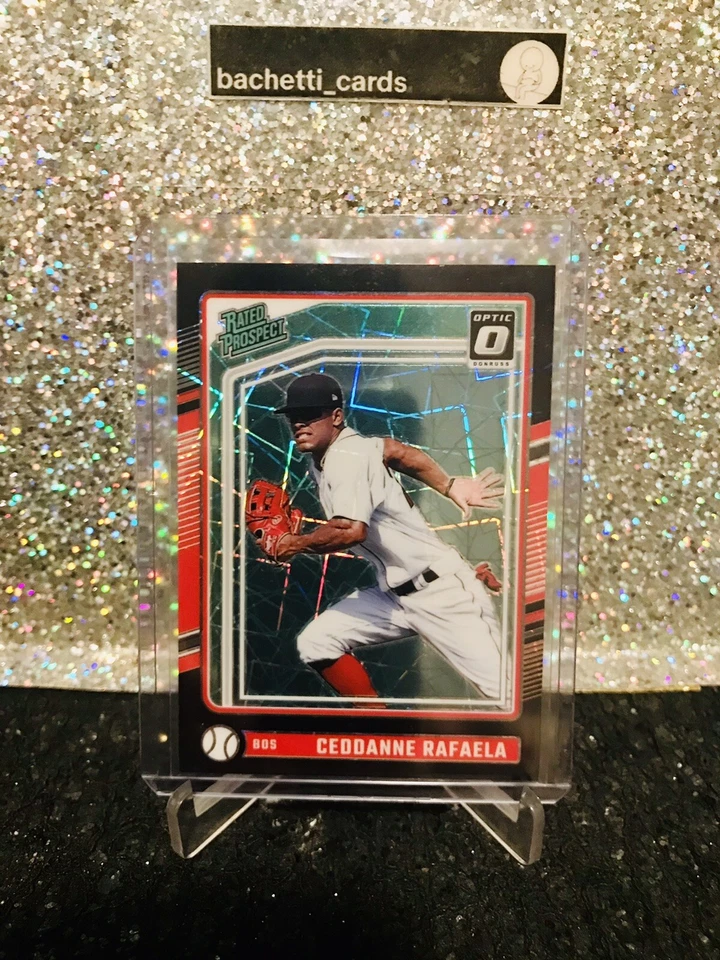 2024 Ceddanne Rafaela Black Velocity #d/39 SSP RC Rookie Donruss Optic Red Sox - Image 1 of 3