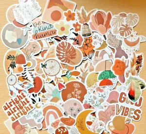 BOHO  Be Kind Stickers - Handmade, Vinyl Waterproof - Super Cute!  Set of 50/pk - Picture 1 of 5