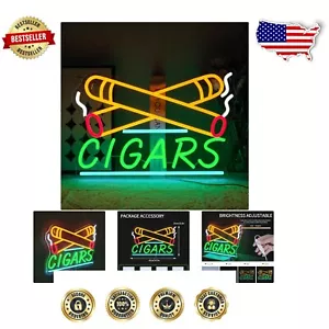 Vintage Zigarre Neonlicht - verstellbare Helligkeit Wandschild für Pubs und Lounges - Bild 1 von 9